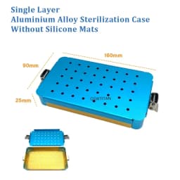 Aluminium Sterilization Case For Opthalmic Dental Surgical Instrument Tools Disinfection Tray Box