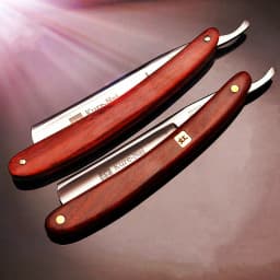 4pcs/set S45C Carbon Steel Straight Razor Men Shaving Rosewood Handle Razors Barber Manual Scraper Sharp Shaver G1123