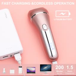 Hatteker 3-in-1 Electric Epilator Set for Women IPX7 Waterproof USB Rechargeable Full Body Hair Remover with LED Display