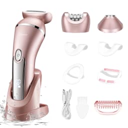 Hatteker 3-in-1 Electric Epilator Set for Women IPX7 Waterproof USB Rechargeable Full Body Hair Remover with LED Display