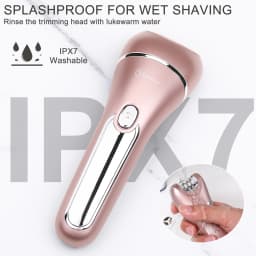 Hatteker 3-in-1 Electric Epilator Set for Women IPX7 Waterproof USB Rechargeable Full Body Hair Remover with LED Display