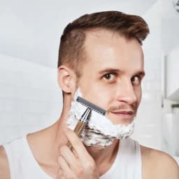 Vintage Shaver Stainless Steel Double Edge Safety Razor Set Shaving Tool Natural Bamboo Handle Manual Safety Razor Blade Shaver