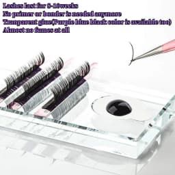 3 Bottles UV Eyelash Glue Gel 6ml Fake Lashes Eyelash Extension Adhesive Black Quick Dry Long-Lasting Professional Supplies Tool