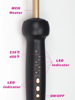 9mm Super Slim MCH Tight Curls Chopstick Wand Ringlet Afro Hair Curler Curling Iron