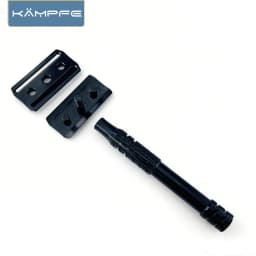 KAMPFE CNC machining Aluminum Alloy Double sided Safety Shaver Men's Gift razor for Non-slip Handle with 5 replacement blade New