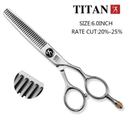 Titan Professional Hair Scissors 5.5 and 6.0 Inch Barber Scissors Cutting Thinning Scissors