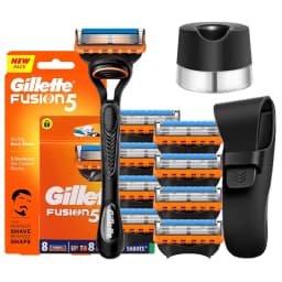 Gillette Fusion 5 Razor Men's Shaving Set 5 Layers Safety Manual Shaving Head Anti-Friction Blade Beard Shaver Refills Self Care