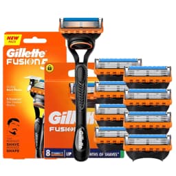 Gillette Fusion 5 Razor Men's Shaving Set 5 Layers Safety Manual Shaving Head Anti-Friction Blade Beard Shaver Refills Self Care