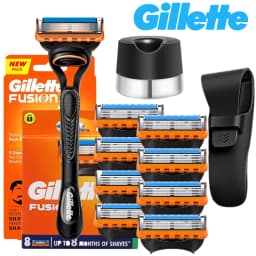 Gillette Fusion 5 Razor Men's Shaving Set 5 Layers Safety Manual Shaving Head Anti-Friction Blade Beard Shaver Refills Self Care