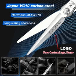 HISADA Hairdressing Scissors 6.0 Inch Scissors VG10 Material High End Salon Hair Cutting Professional Hairdressing Scissors