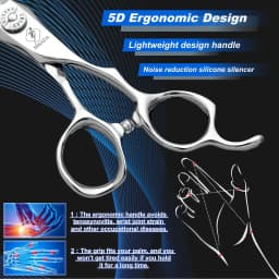 HISADA Hairdressing Scissors 6.0 Inch Scissors VG10 Material High End Salon Hair Cutting Professional Hairdressing Scissors