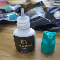 Original 5 Bottles Korea IB Ibeauty Hyper Bond 0.5s Glue Fast Drying Eyelash Extensions Glue Cyan Cap 5ml False Lash Makeup Tool