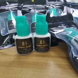 Original 5 Bottles Korea IB Ibeauty Hyper Bond 0.5s Glue Fast Drying Eyelash Extensions Glue Cyan Cap 5ml False Lash Makeup Tool