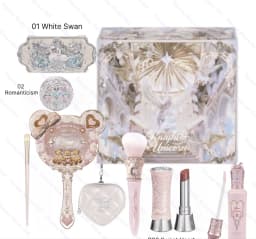 Flower Knows Full Makeup Kit Luxury Gift Box Eyeshadow Palette Blush Lip Cream Hand Mirror Hair Clip Bag Pendant Cute Beauty Cos