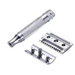 5 Blades 1 Razor Men Shaving Classic Safety Razor Copper Alloy Manual Razors Double Edge Razor Travel Kit Wet Shaver