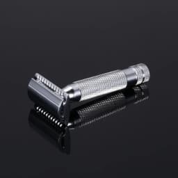 5 Blades 1 Razor Men Shaving Classic Safety Razor Copper Alloy Manual Razors Double Edge Razor Travel Kit Wet Shaver