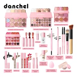 All In One Makeup Set Gathering All Cosmetic Including Base Makeup, Concealer, Contour ,Powder Blusher, Eyebrow Eye, Lip Makeup