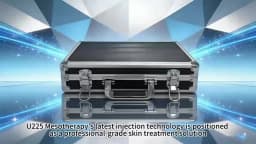 U225 Stainless Steel & Plastic Portable Mesotherapy Gun Needleless Anti-Aging Crystal Skin Scalp Face Rejuvenation