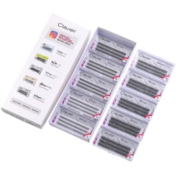 Clavier Vshape Eyelashes Set Natural Extension Appearance C-type Eyelash 10 Boxes Per Set Professional Makeup Individual Eyelash
