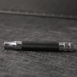Yaqi Black and Chrome Color Brass Safety Razor Handle for Mens