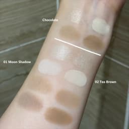 Flower Knows Chocolate Contour Palette Highlighter Face Sculpting Makeup Waterproof Long Lasting Bronzer Nose Vegan Beauty