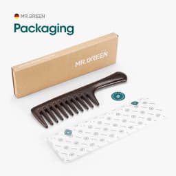 MR.GREEN Natural Wood Comb Wide Tooth Wet Hair Combs Anti-Static Styling Comb for Long Hair Head Acupuncture Point Massage