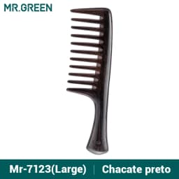 MR.GREEN Natural Wood Comb Wide Tooth Wet Hair Combs Anti-Static Styling Comb for Long Hair Head Acupuncture Point Massage
