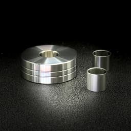 CNC Process 316L Stainless Steel Variable Diameter Shaver Base Razor Stand