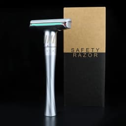 XUANFENG Zinc Alloy Traditional Double Sided Blade Shaver Men's Hand Knife Shaver Packaging Box of 5 Blades