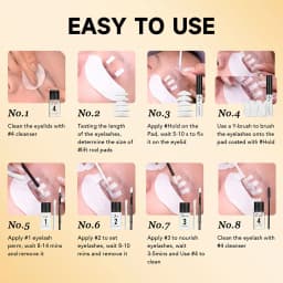 Gollee Eyelash Lifting Perm Kit Lasting 4-6 Weeks Lash Lift Set For Lash Curler Eyelash Enhancer Perm Treatment Set Makeup Tools