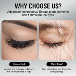 Gollee 0.5-1s Fast Drying Lashes Glue Latex-Free Eyelash Extensions Glue 5ml Professional Waterproof Eyelash Extension Supplies