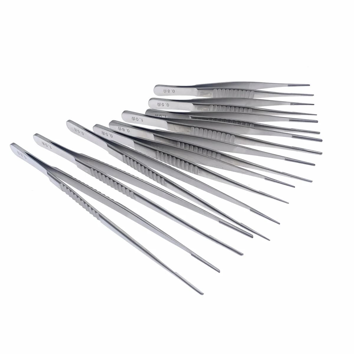 Stainless steel Vascula and Cardiac Dissecting ForcepsAtraumatic tips Tissue tweezers Microsurgical instruments