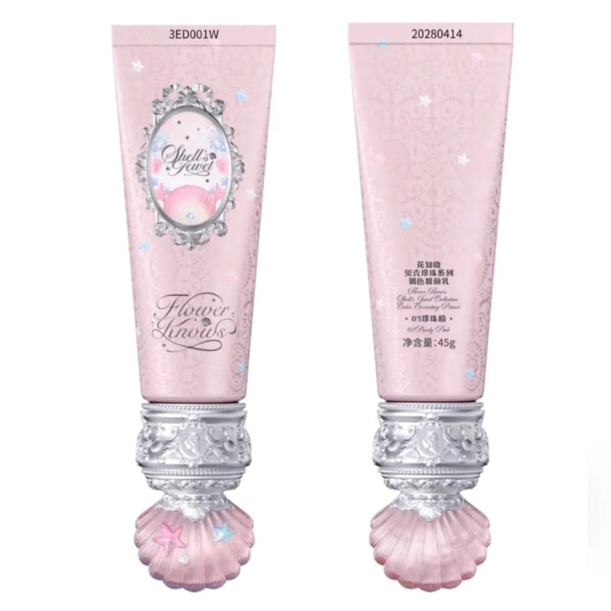 Flower Knows Primer Coloring Makeup Base Face Milk Brightening and Holding Make Up Concealer