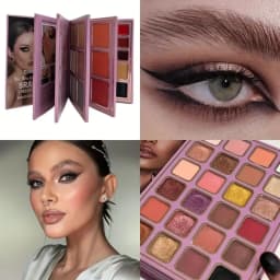 78 Colors Glitter Eyeshadow Palette Matte Waterproof Bookish Eyeshadow Palette Collection Blush All-in-One Multi-Color Makeup