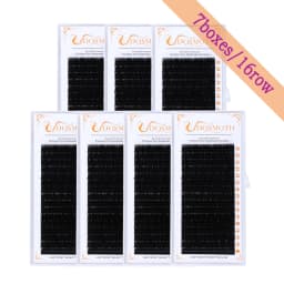 7 Trays 16 Rows/Case Individual Mink Eyelash Extensions Supples False Fake Eyelash Extension Individual Lashes False Eyelashes