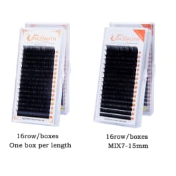 7 Trays 16 Rows/Case Individual Mink Eyelash Extensions Supples False Fake Eyelash Extension Individual Lashes False Eyelashes