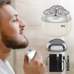 Mini Electric Shaver With Metal Triple Blade, High Speed Engine Portable Razor, Travel Grooming Gift For Men