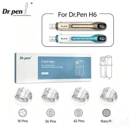 10Pcs Dr Pen H6 Cartridge Derma Pen Microneedling Pen Replacement Parts Needle Kits Needles Length 0.25MM