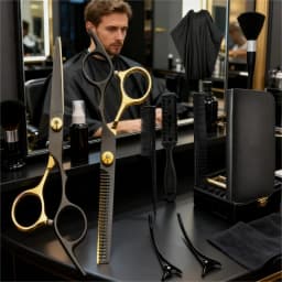 Hair Scissors, High-Quality Steel Cutting Set, 11 Pieces