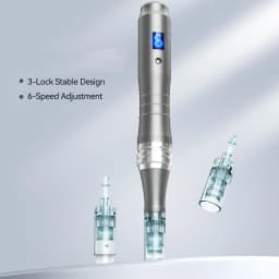 Microneedle Derma Roller Derma Pen M8 with 22pcs Needle Cartridges 0.25mm Microneedle Skin Care Tool for Men Women Home Use