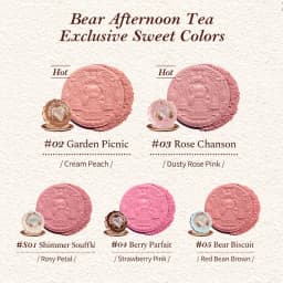 Flower Knows The Sweetie Bear Collection Silk Satin Blush