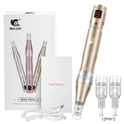 Rechargeable Microneedling Derma Pen/Mas Pen L3 Skin Care Tool With Two Replacement Tip
