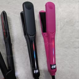 Infrared Hair Flat Iron 450°F Professional Hair Straightener Curler Ceramic Fast Heating Plate 230℃ Salon Hair Iron Dual Voltage