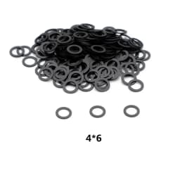 1000pcs/Lot New Black Graphite Gaskets For Screws Professional Hairdressing Scissors Accessories 3 Sizes Mix 5*7/4*6/4*7mm