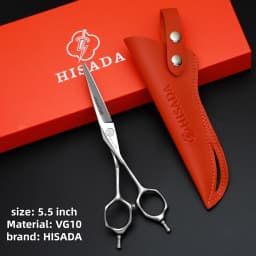 HISADA Hairdressing Scissors 5.5 Inch Hair Cutting Machine VG10 Material High Grade Scissors Professional Hair Salon