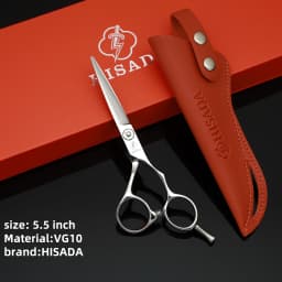 HISADA Hairdressing Scissors 5.5 Inch Hair Cutting Machine VG10 Material High Grade Scissors Professional Hair Salon