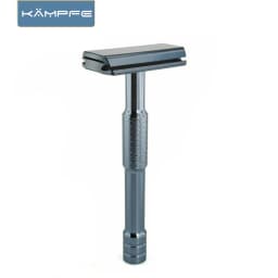 Kampfe Men's Vintage Double-Edged Razor Non-Slip Aluminium Wet & Dry Grooming Shaver for Smooth Shave 5 spare razor blades