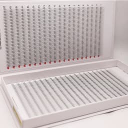 CMICC 40Line 3D 1600 Fans XXL Tray PBT Hybrid Pro Made Volume Eyelash Fan Sharp Pointy Stem Thin Root Premade Fan Lash Extension