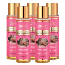 AILKE Organic Carotene Serum Brightening Body Oil, Smooth Skin, Moisturizing, With Vitamin E, Rose Essential Oil, Even Skin Tone