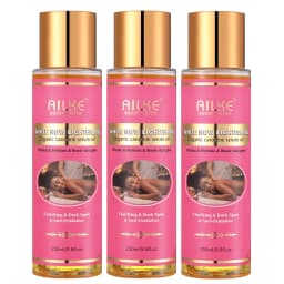 AILKE Organic Carotene Serum Brightening Body Oil, Smooth Skin, Moisturizing, With Vitamin E, Rose Essential Oil, Even Skin Tone